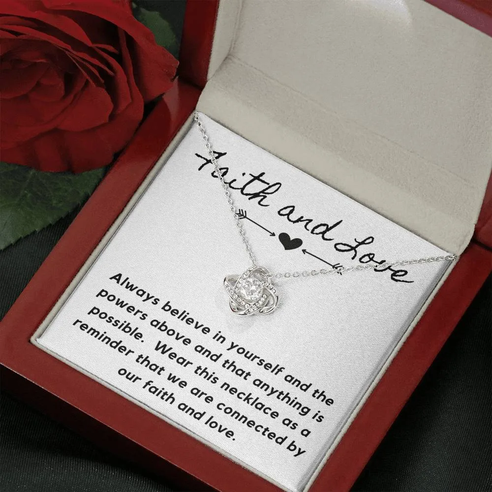 Faith and Love-Love Knot Necklace