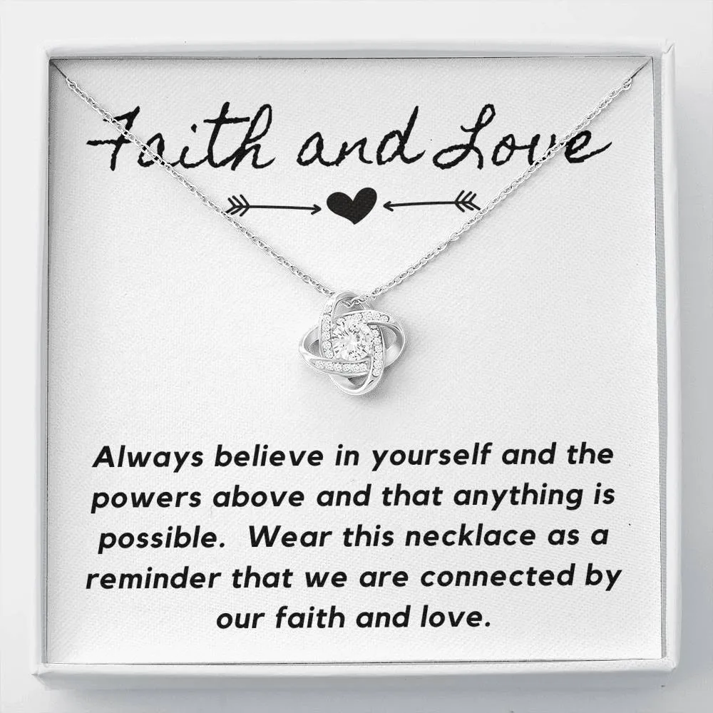 Faith and Love-Love Knot Necklace