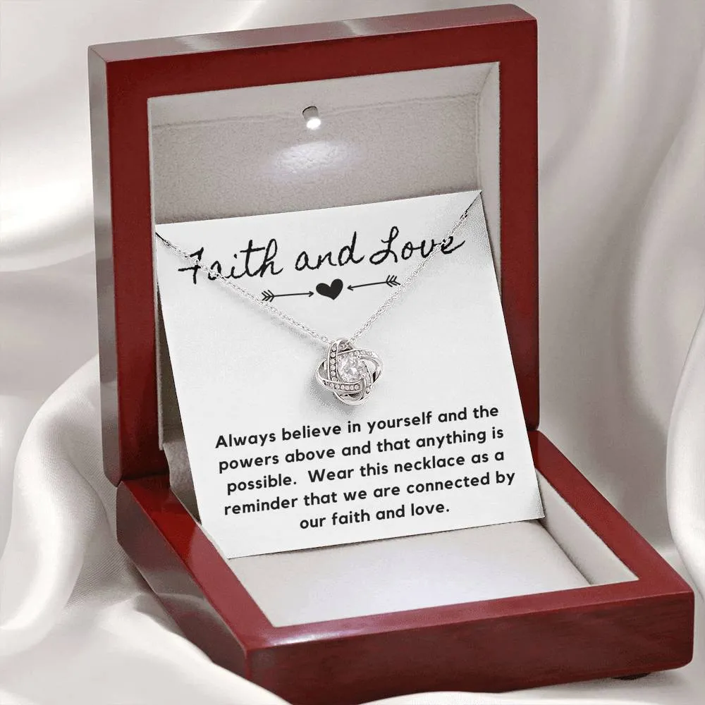 Faith and Love-Love Knot Necklace