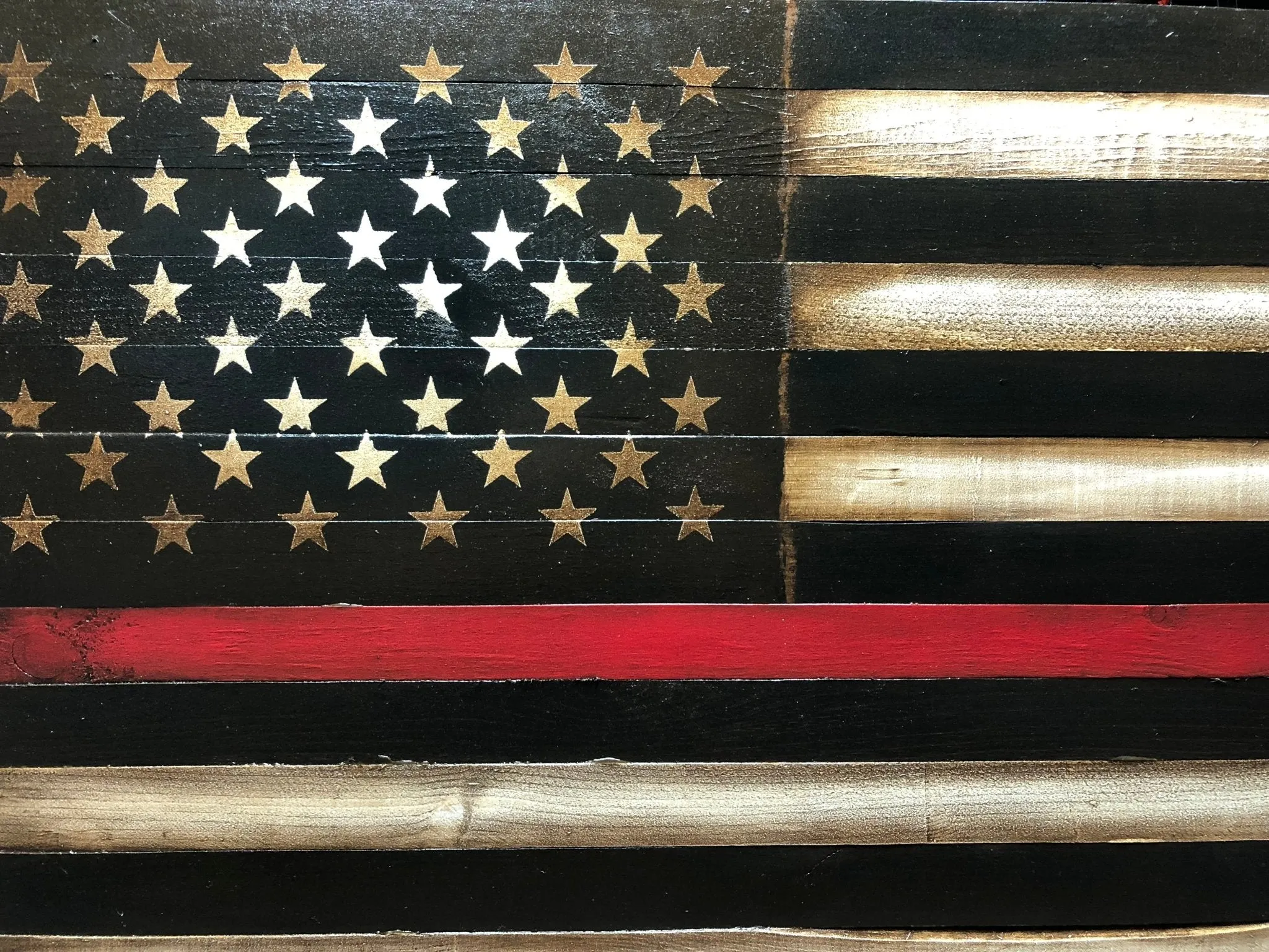 Firefighters Flag - Red Line Flag