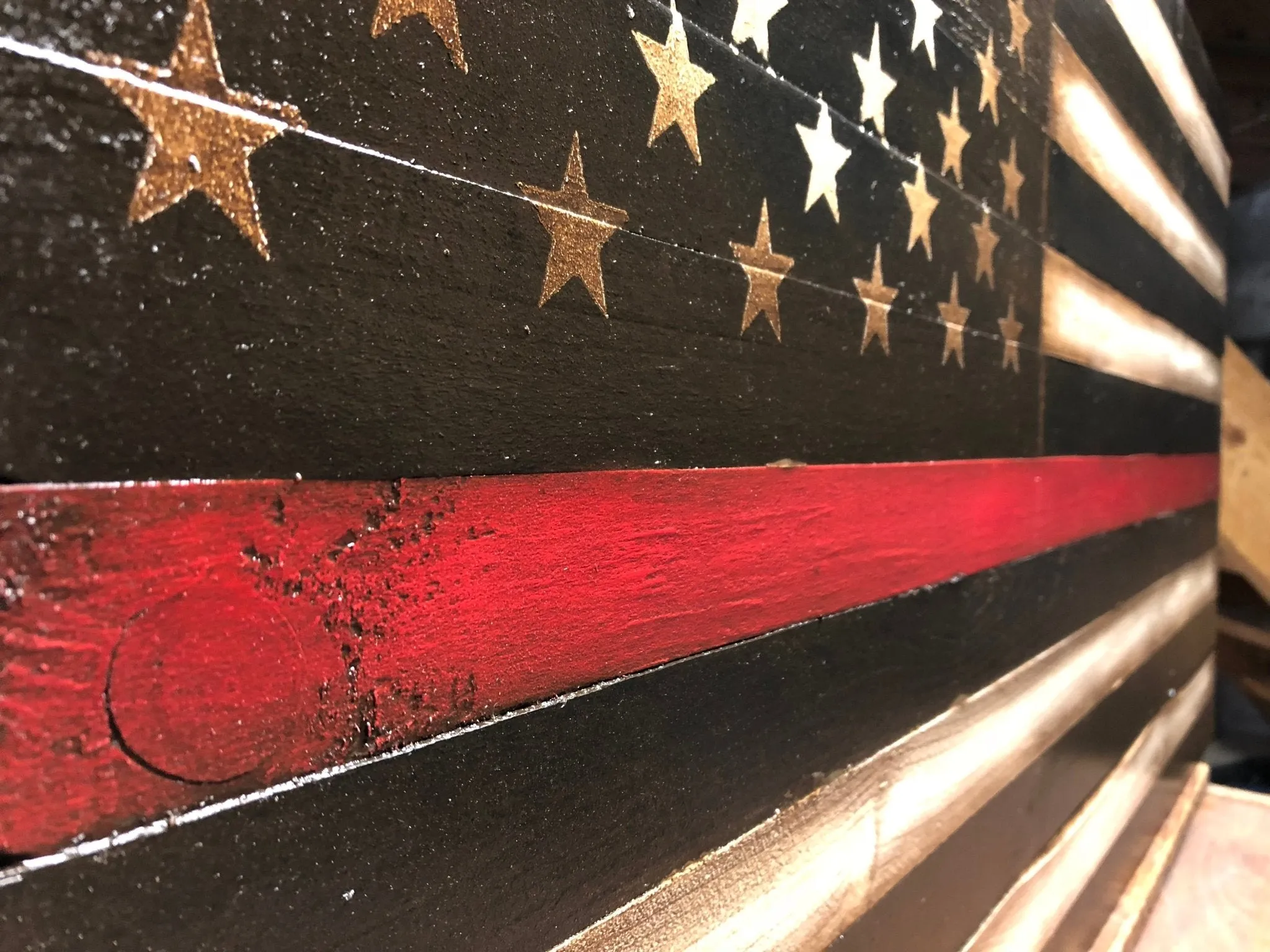 Firefighters Flag - Red Line Flag