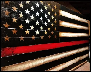 Firefighters Flag - Red Line Flag