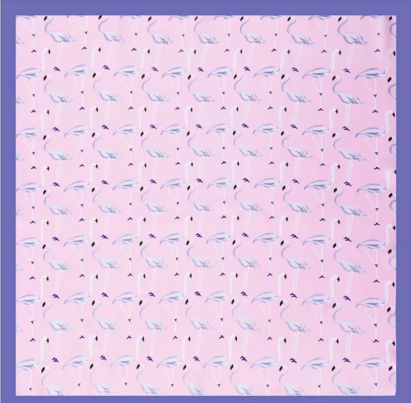 Flamingo Silk Scarf