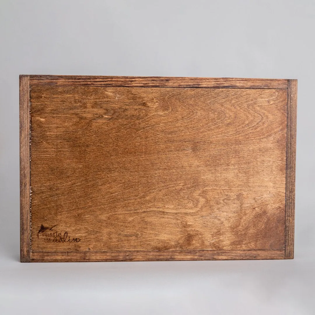 FOV Personalized Town & Zip Code Wooden Serving Tray