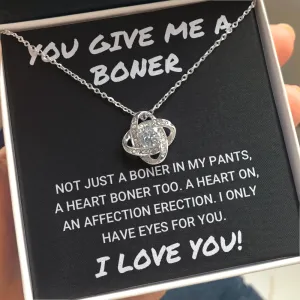 Funny Valentine's Day Forever Love Necklace
