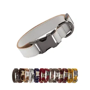 Genuine Leather Adjustable Strong Dog Collar