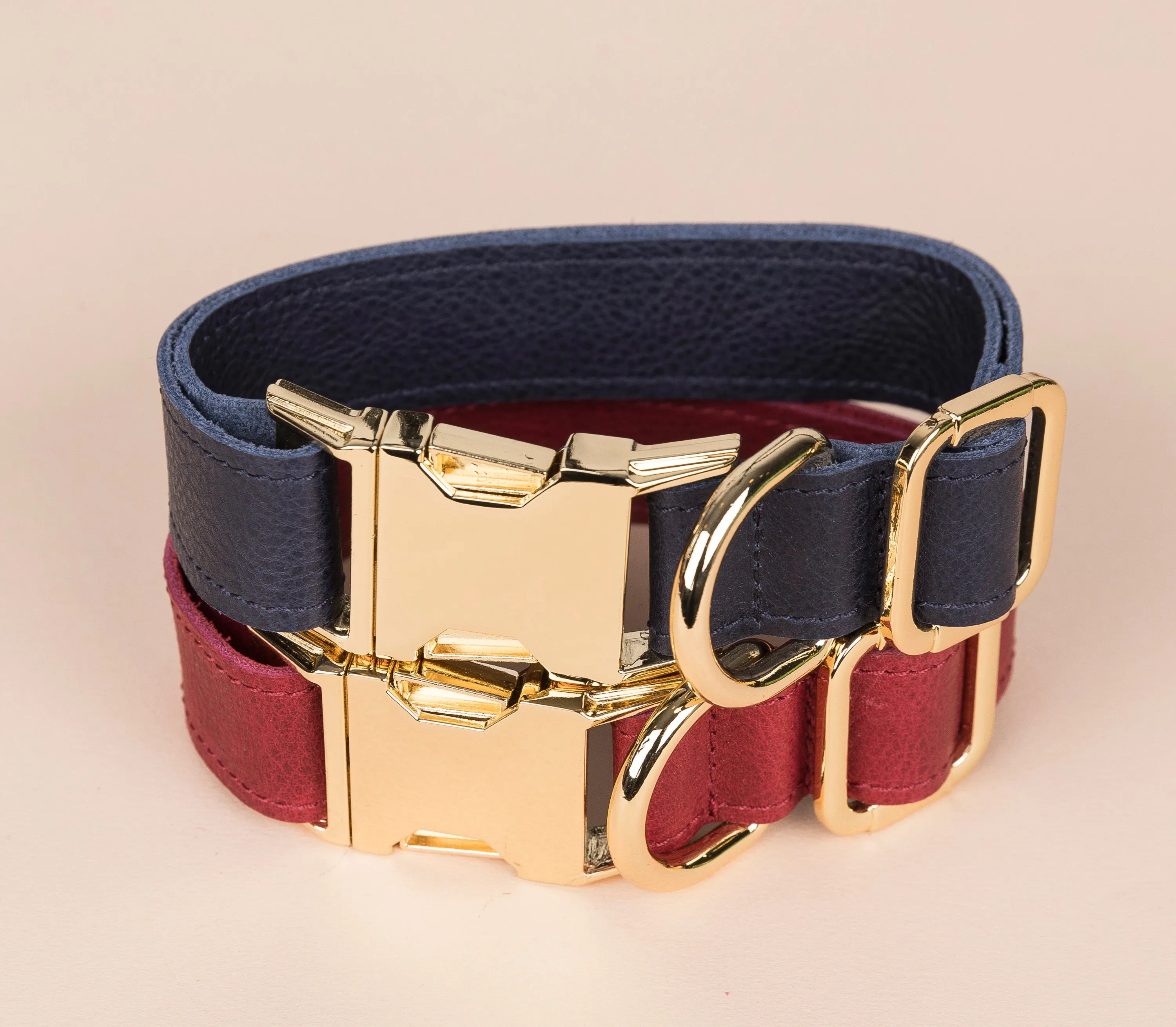 Genuine Leather Adjustable Strong Dog Collar