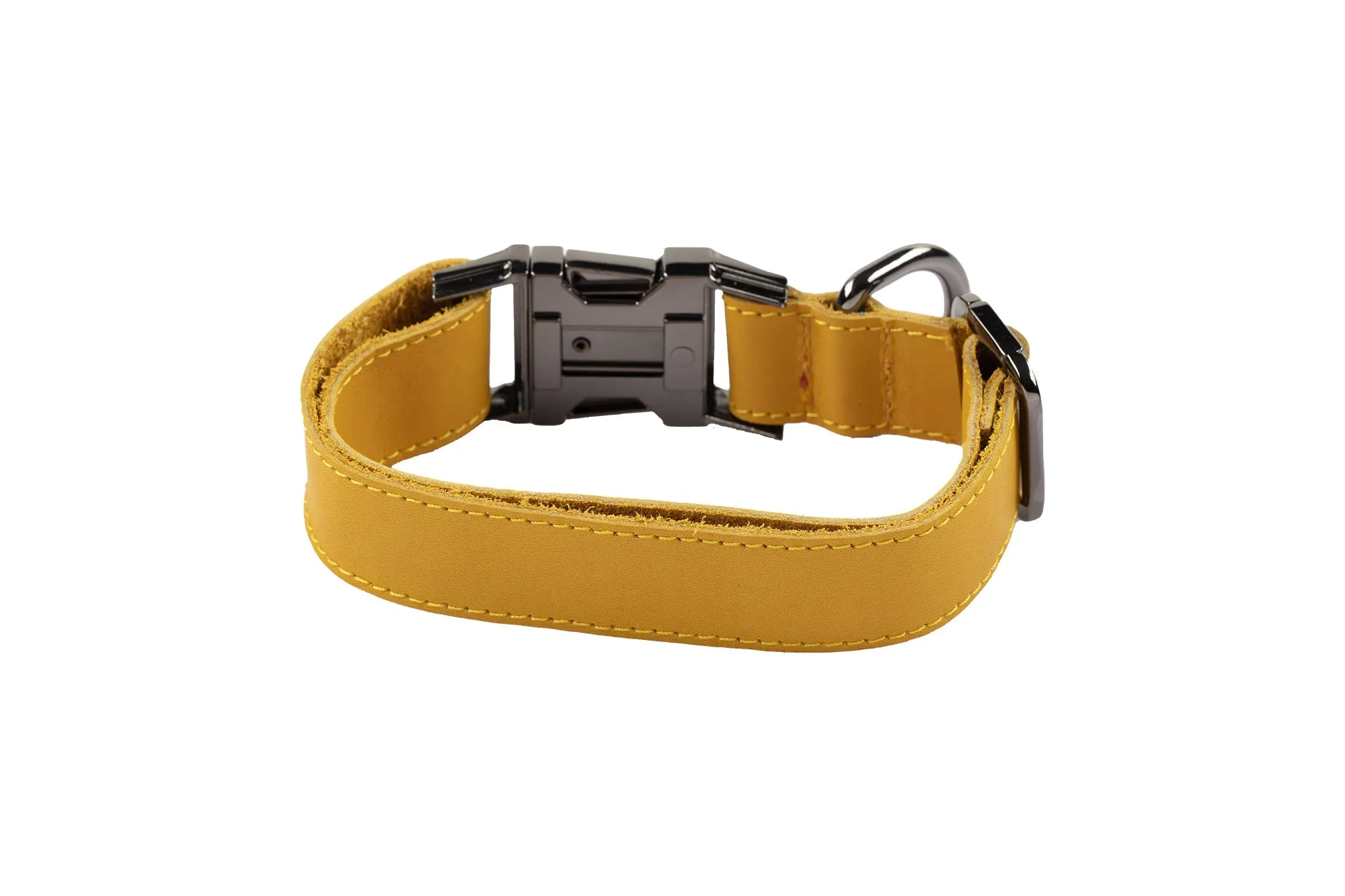 Genuine Leather Adjustable Strong Dog Collar
