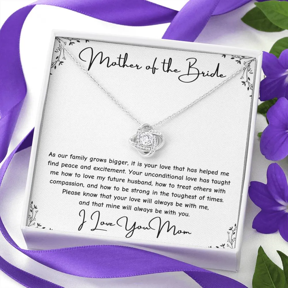 Gift For Brides Mother From Daughter - I love You Mom Necklace