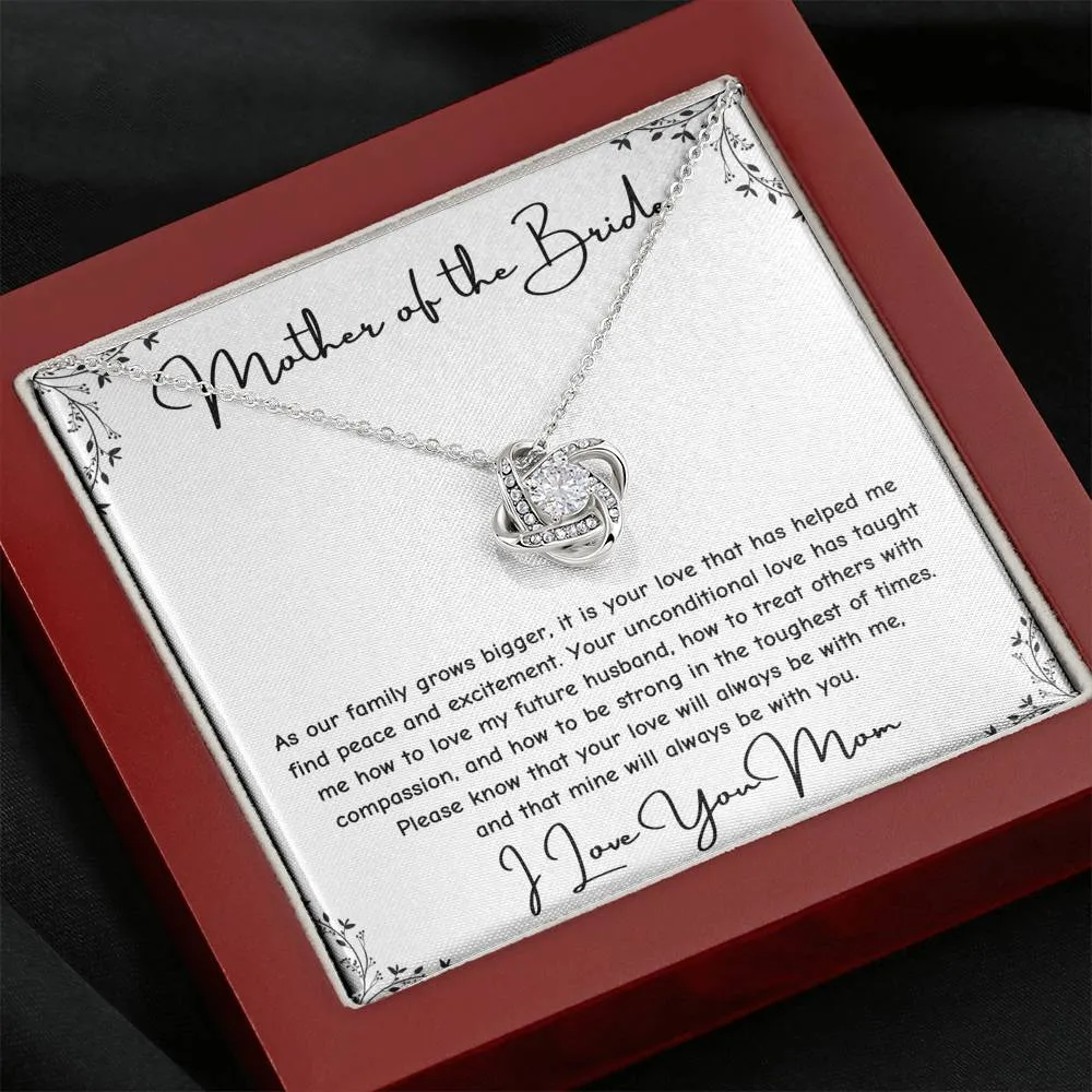 Gift For Brides Mother From Daughter - I love You Mom Necklace