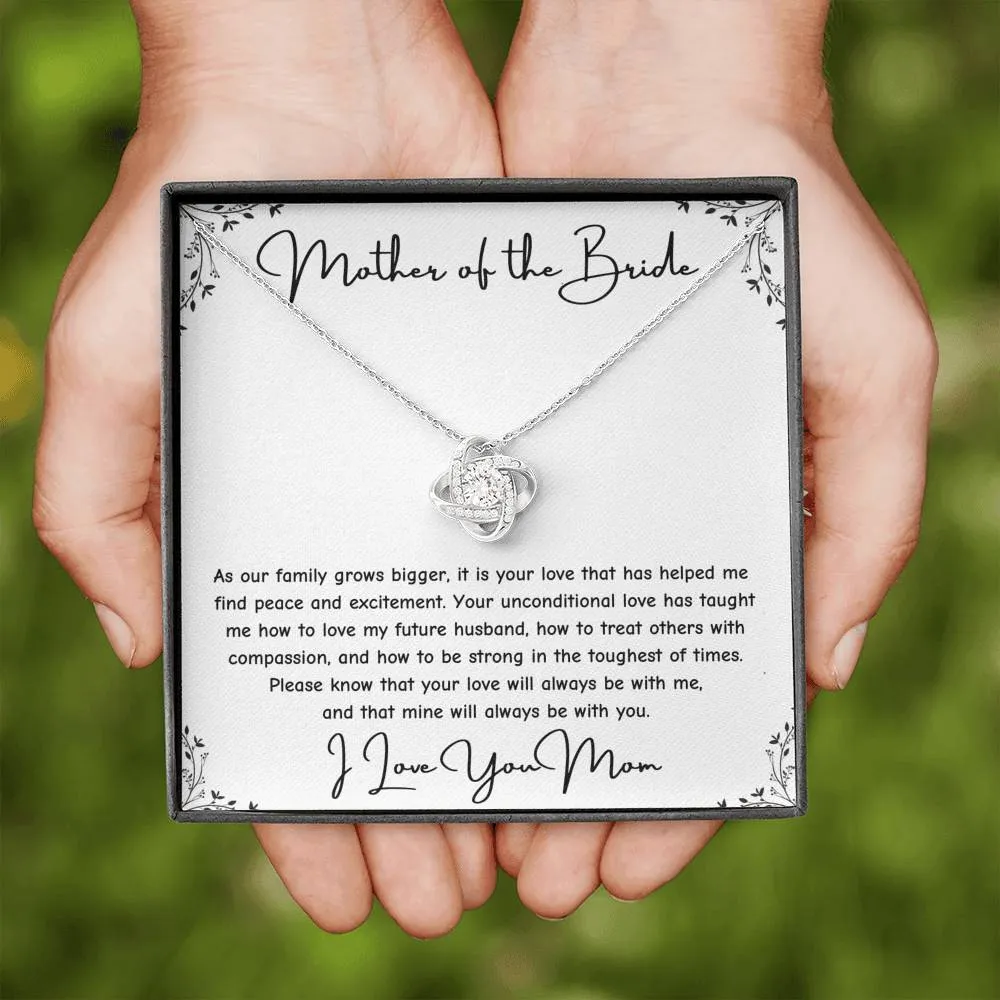 Gift For Brides Mother From Daughter - I love You Mom Necklace