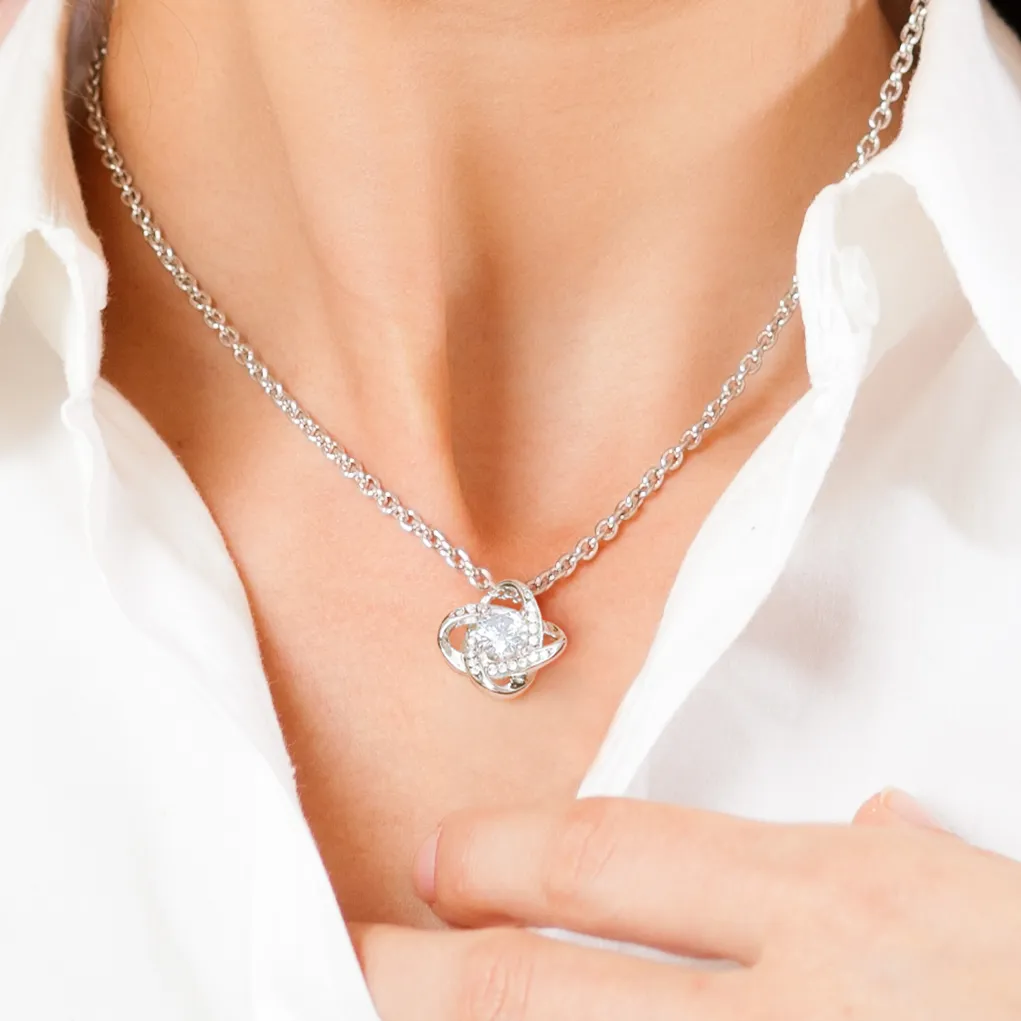 Gift For Brides Mother From Daughter - I love You Mom Necklace