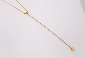 Gilded Triangle Delight Necklace