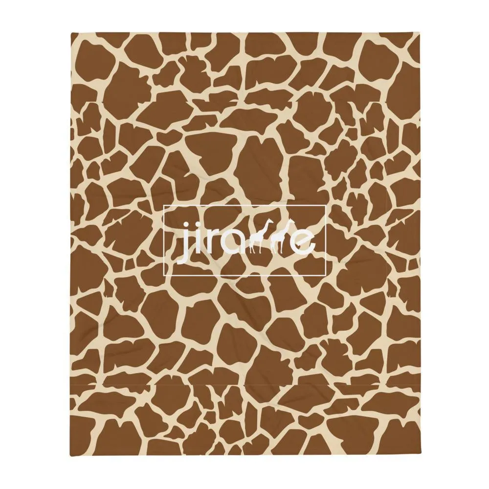 Giraffe Print Throw Blanket
