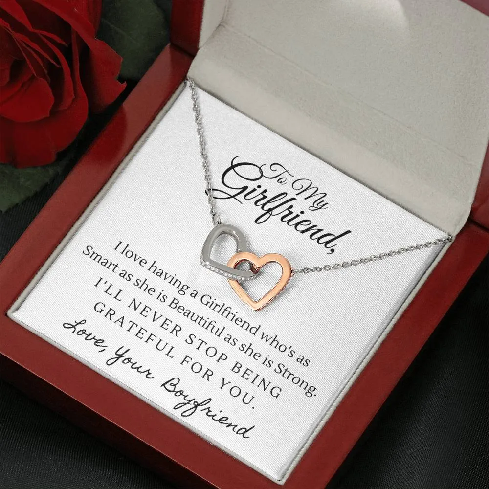 Girlfriend Heart Necklace-Beautiful and Strong
