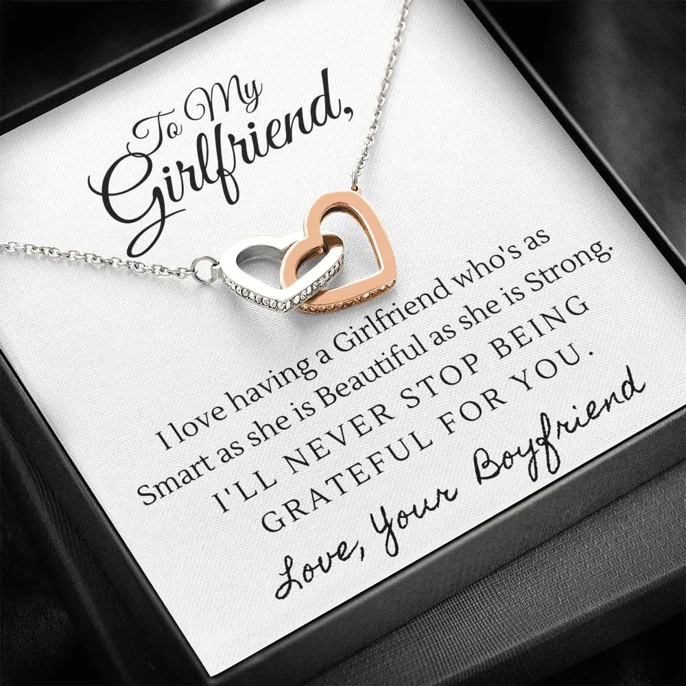 Girlfriend Heart Necklace-Beautiful and Strong