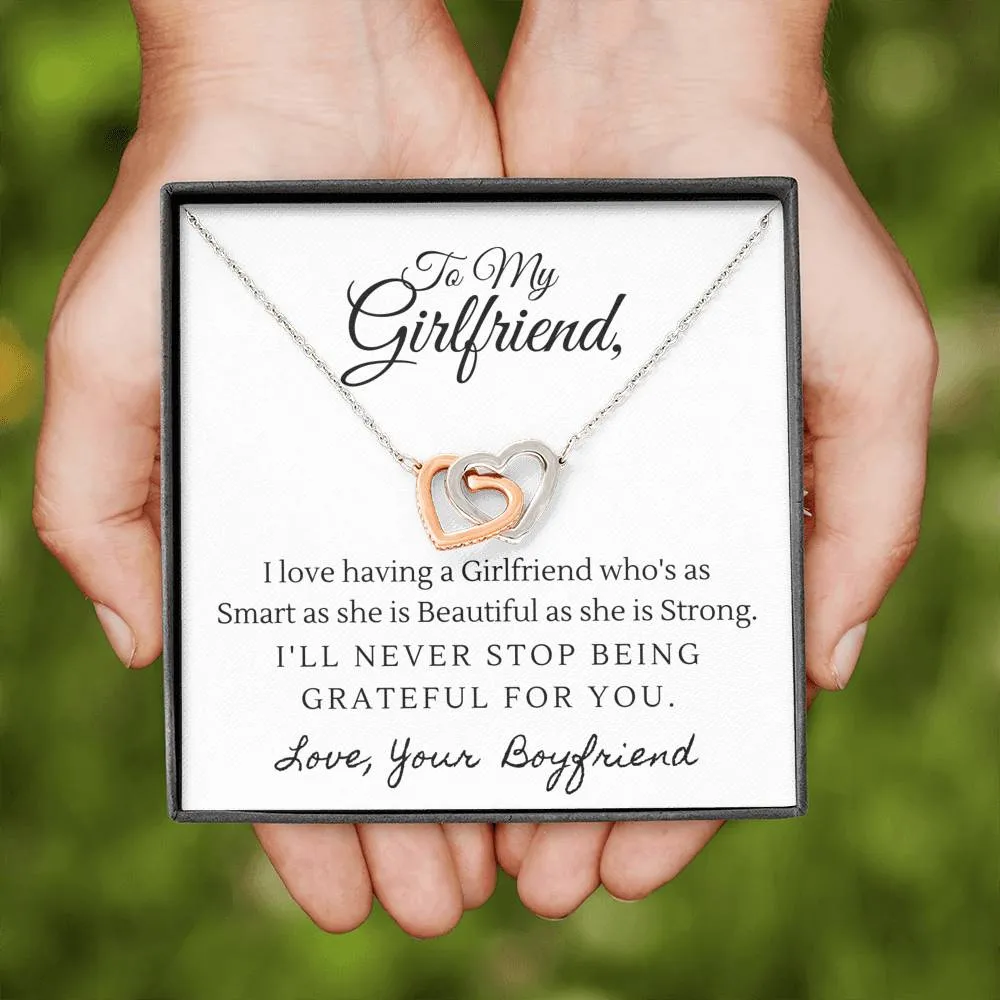 Girlfriend Heart Necklace-Beautiful and Strong