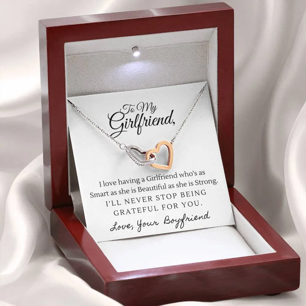 Girlfriend Heart Necklace-Beautiful and Strong