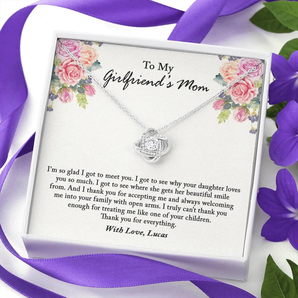 Girlfriend Mom Necklace, Girlfriend Mom's Gift, Gift for Girlfriend's Mother