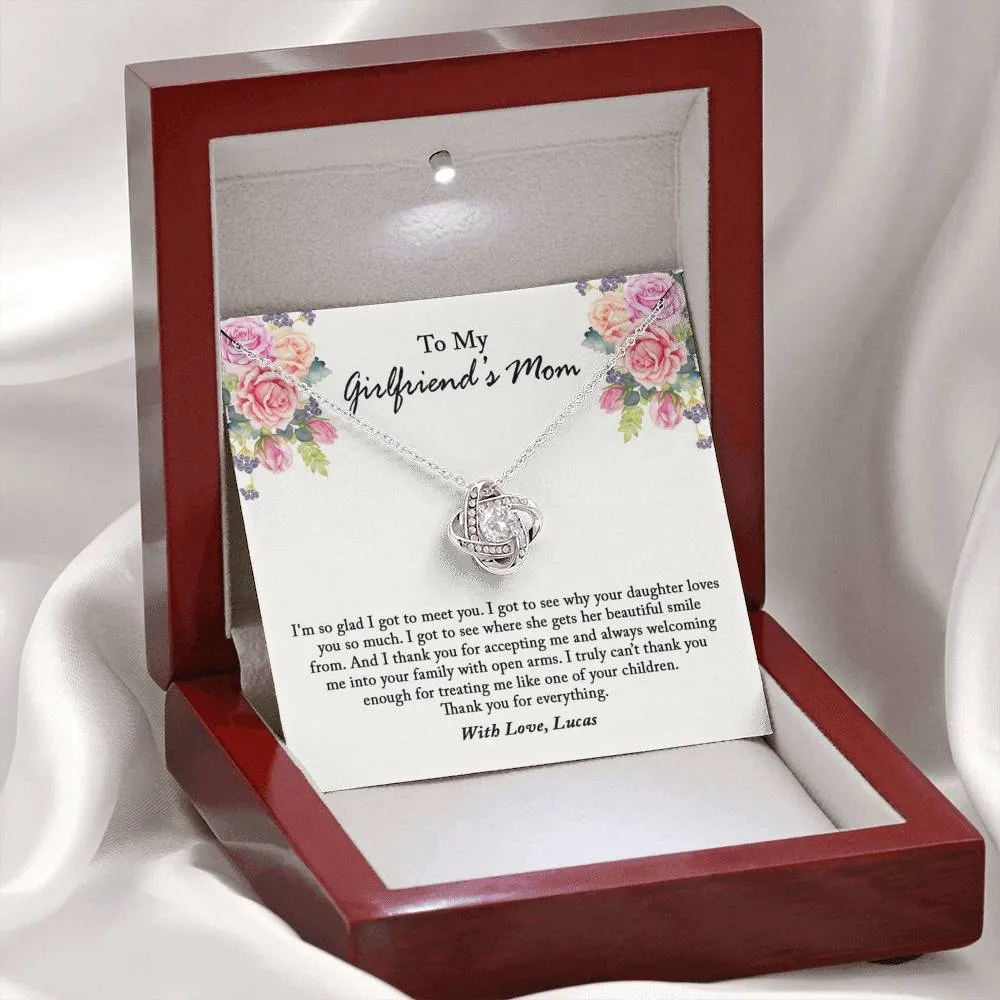 Girlfriend Mom Necklace, Girlfriend Mom's Gift, Gift for Girlfriend's Mother