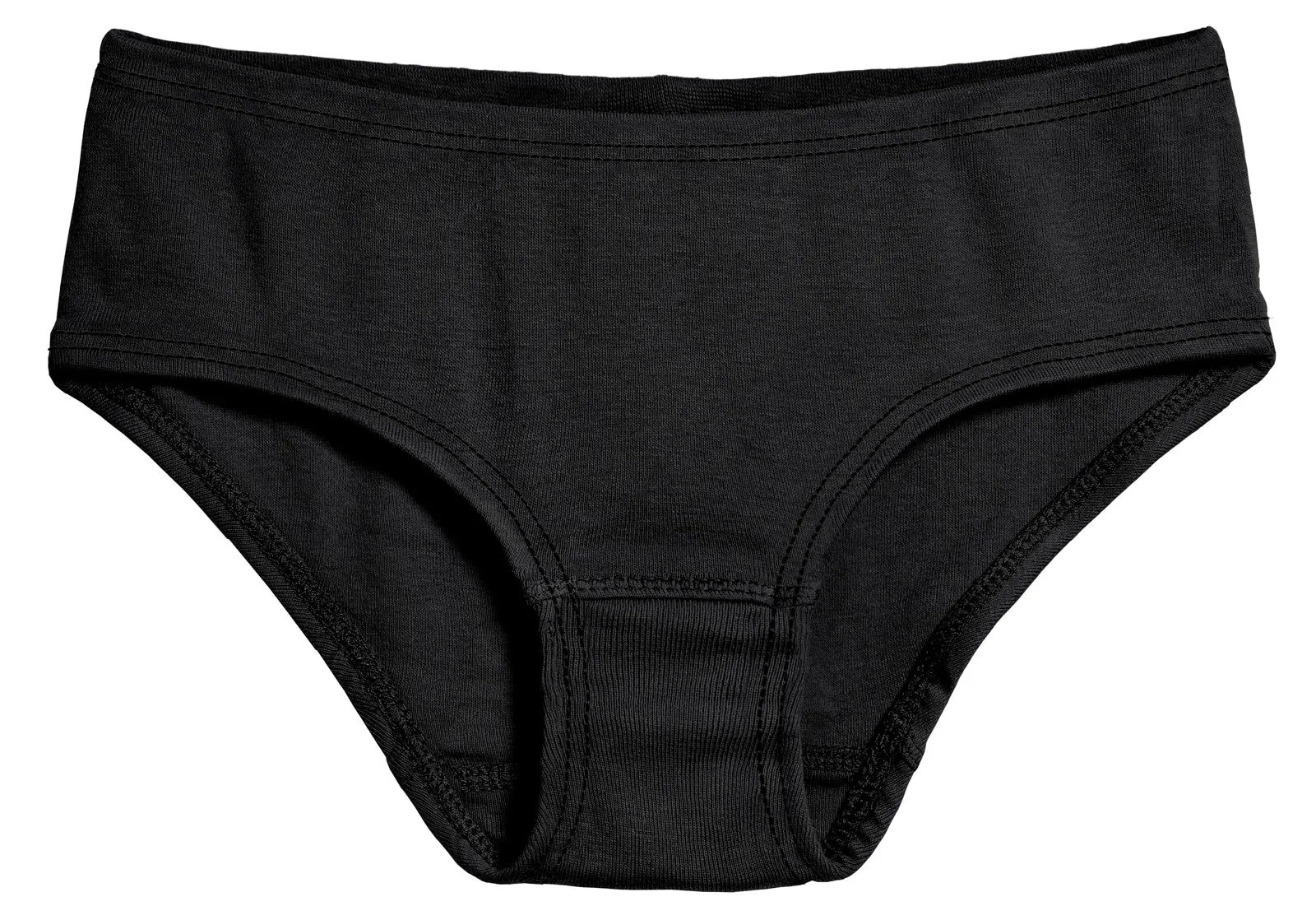 Girls Soft Cotton Brief  | Black
