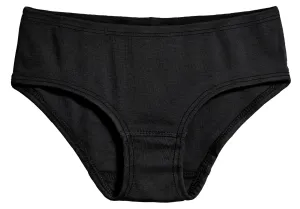 Girls Soft Cotton Brief  | Black