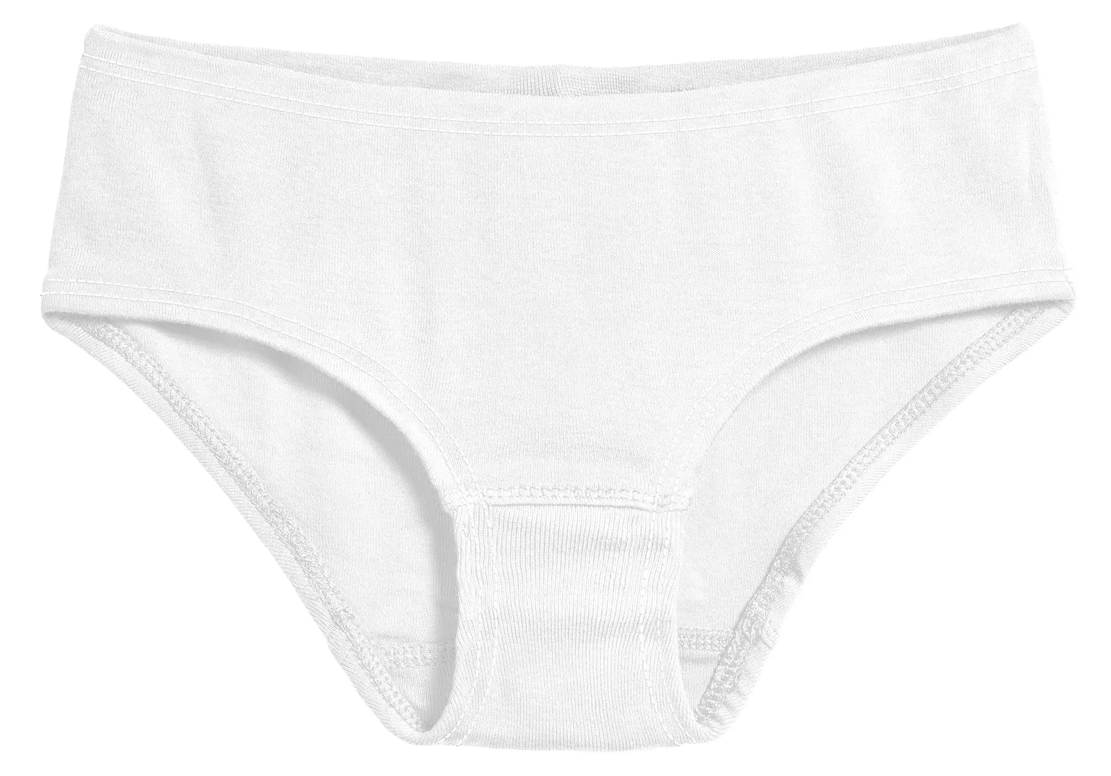 Girls Soft Cotton Brief  | White