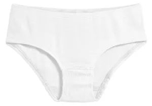 Girls Soft Cotton Brief  | White
