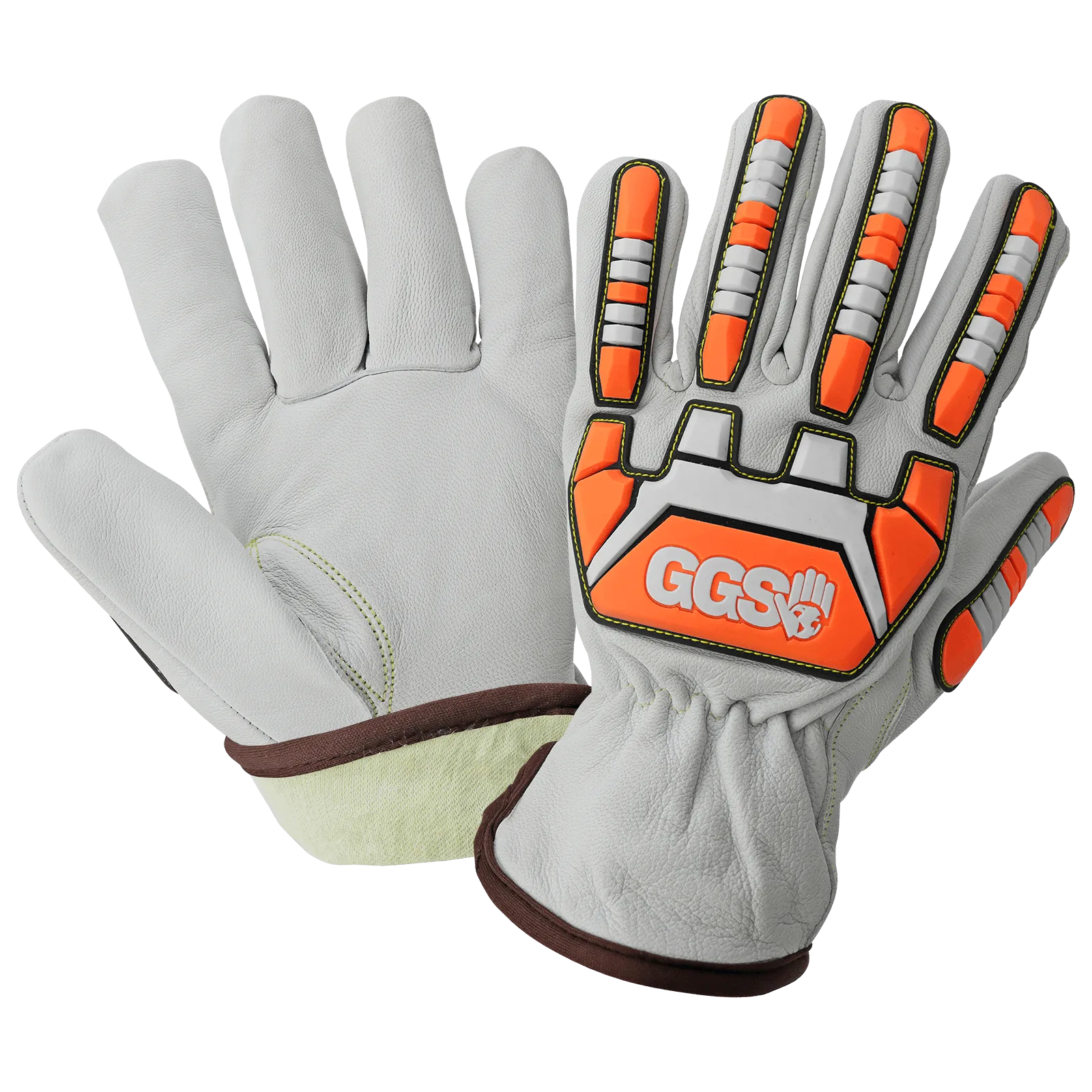 Global Glove & Safety CIA7000 Goatskin Leather Drivers Gloves with Heat Resistant Aralene Liner, Impact, Cut A6