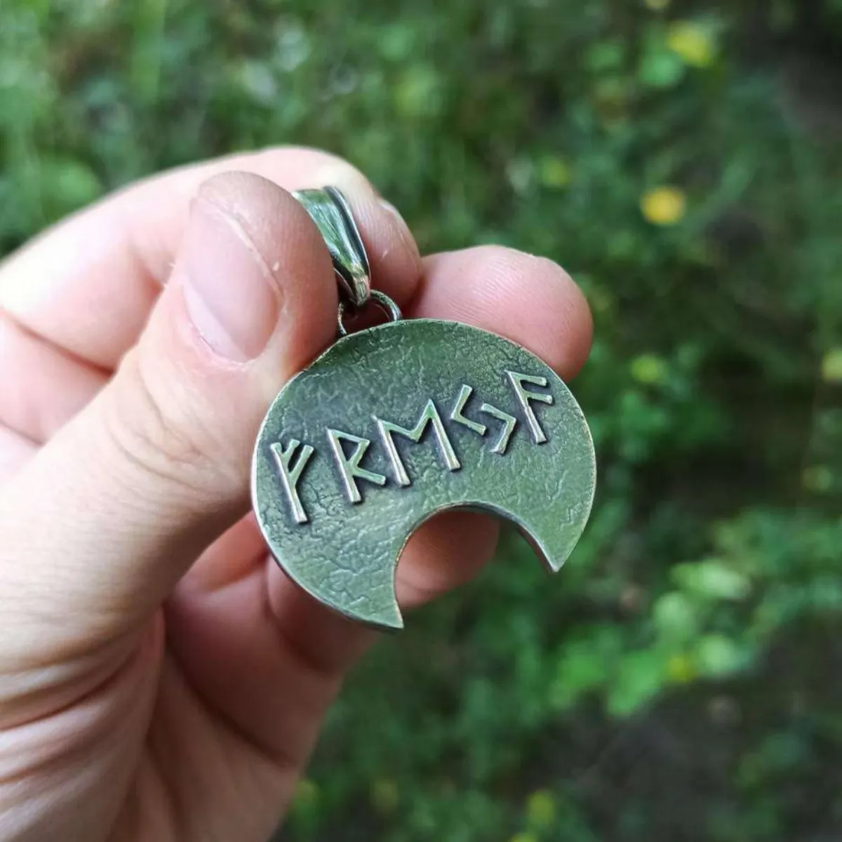 Goddesse Freya silver pendant