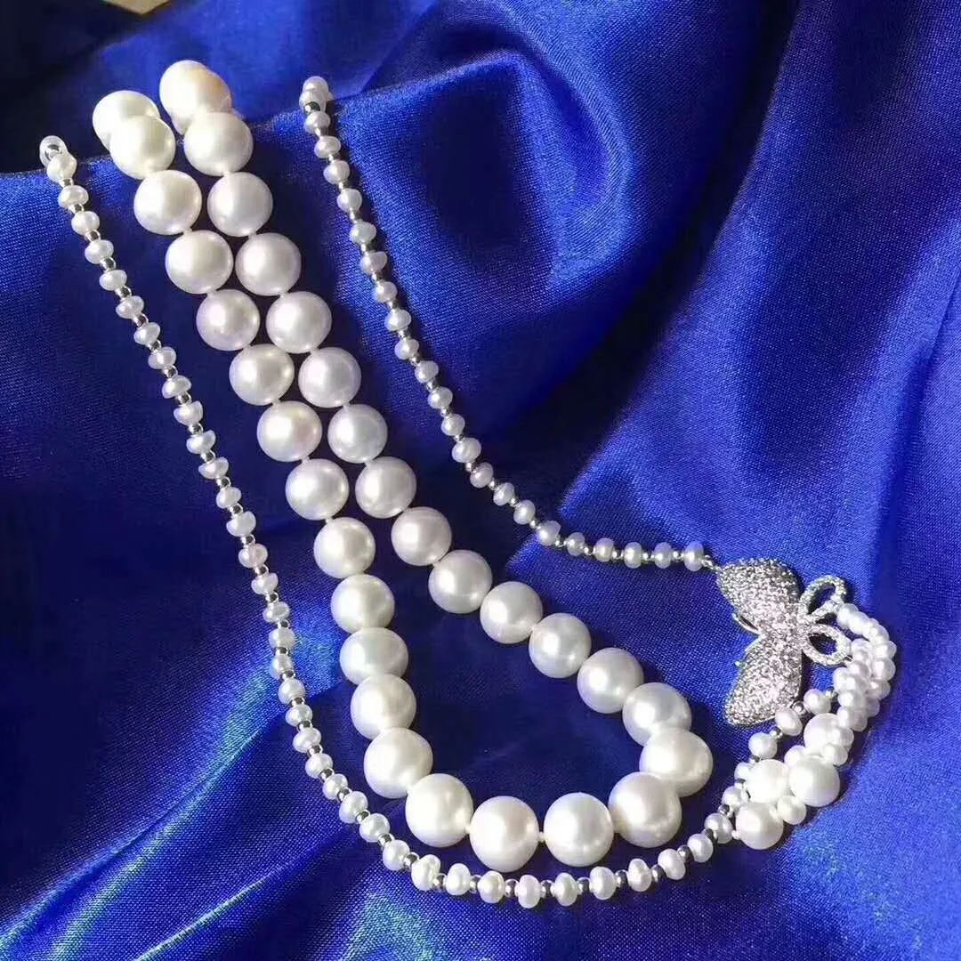 Gorgeous Double Strand Choker Pearl Necklace