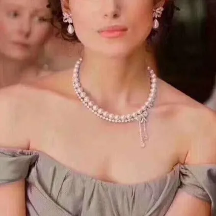 Gorgeous Double Strand Choker Pearl Necklace