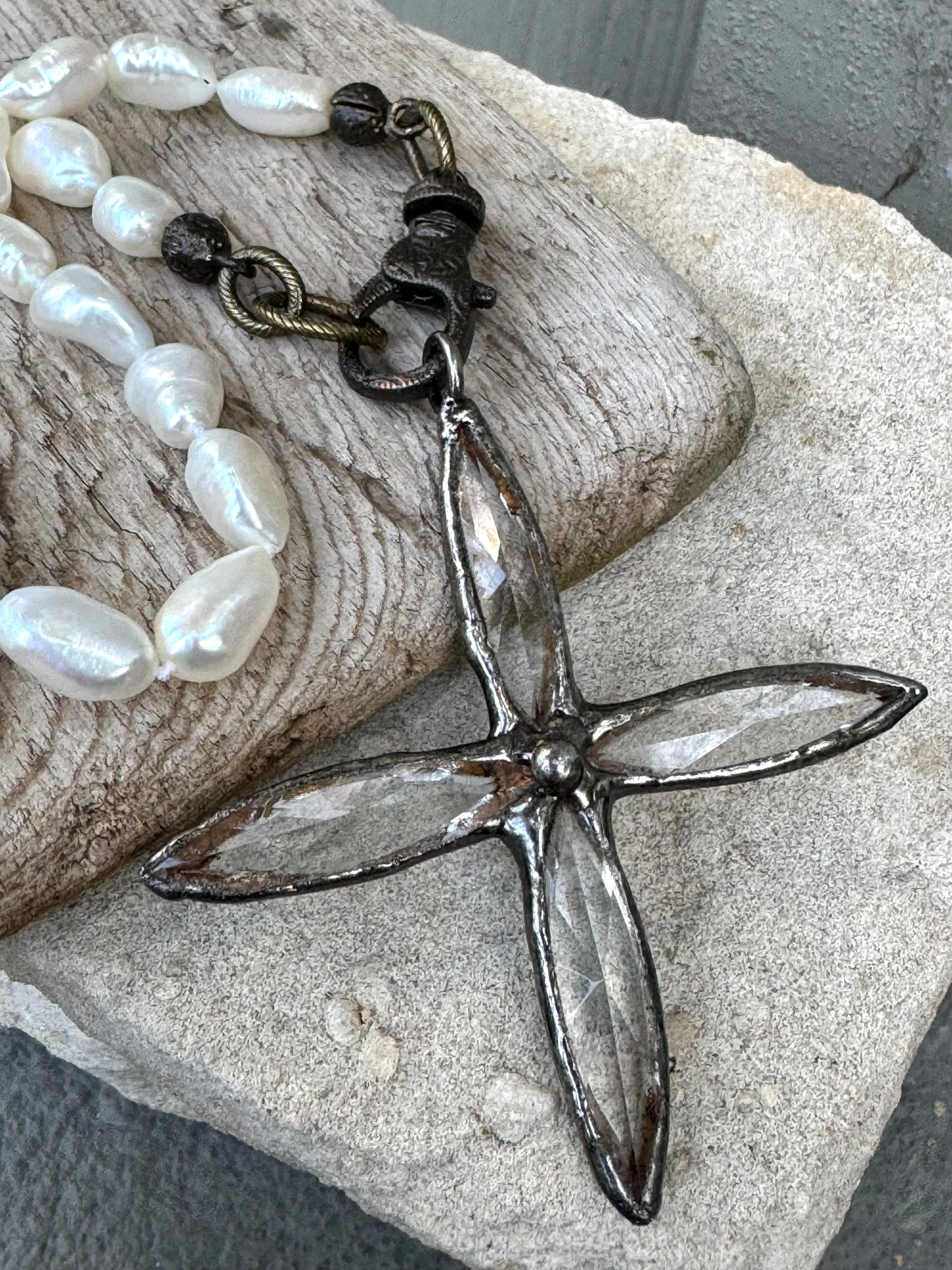 Gorgeous Pearls and Cross