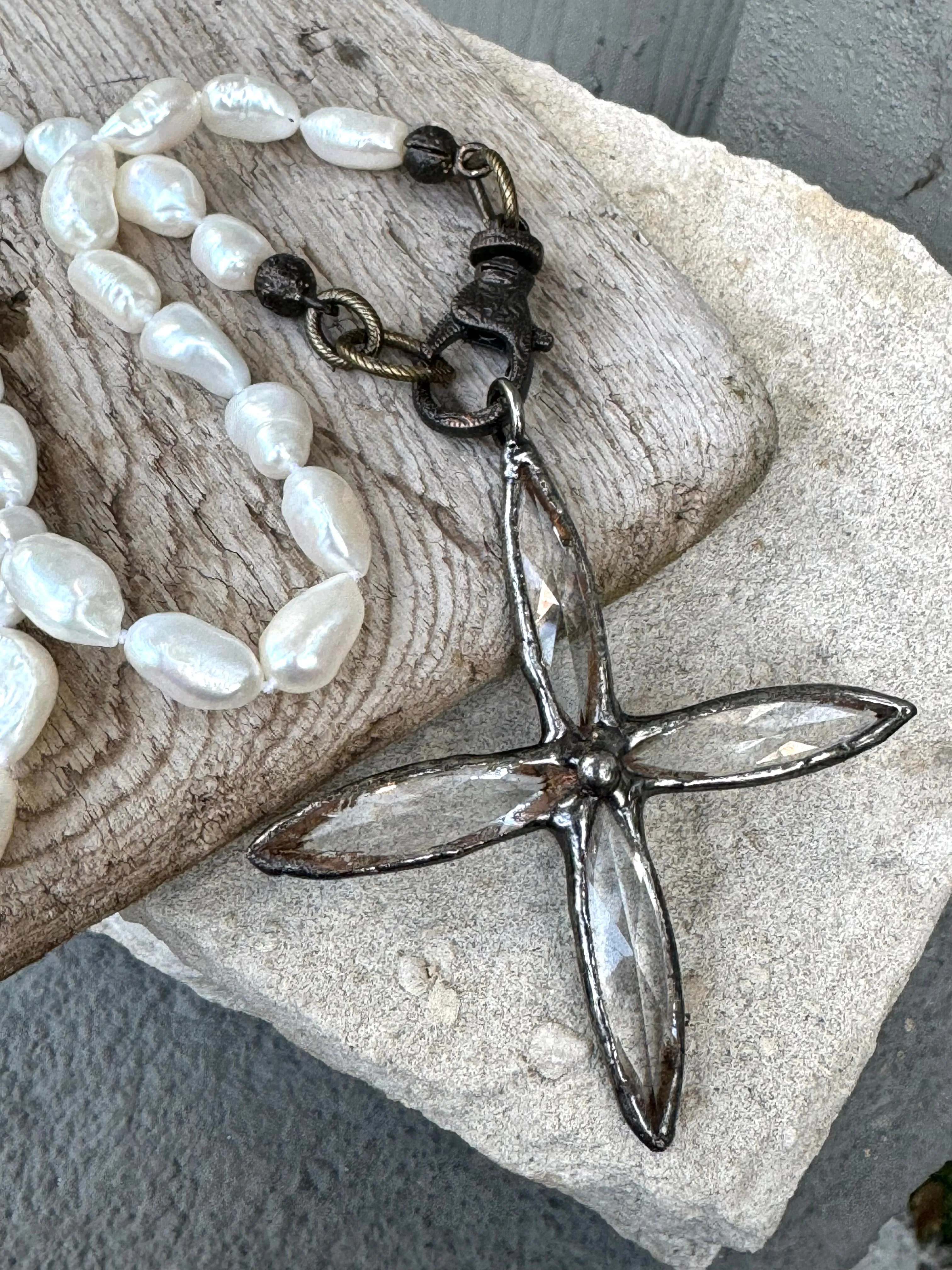 Gorgeous Pearls and Cross