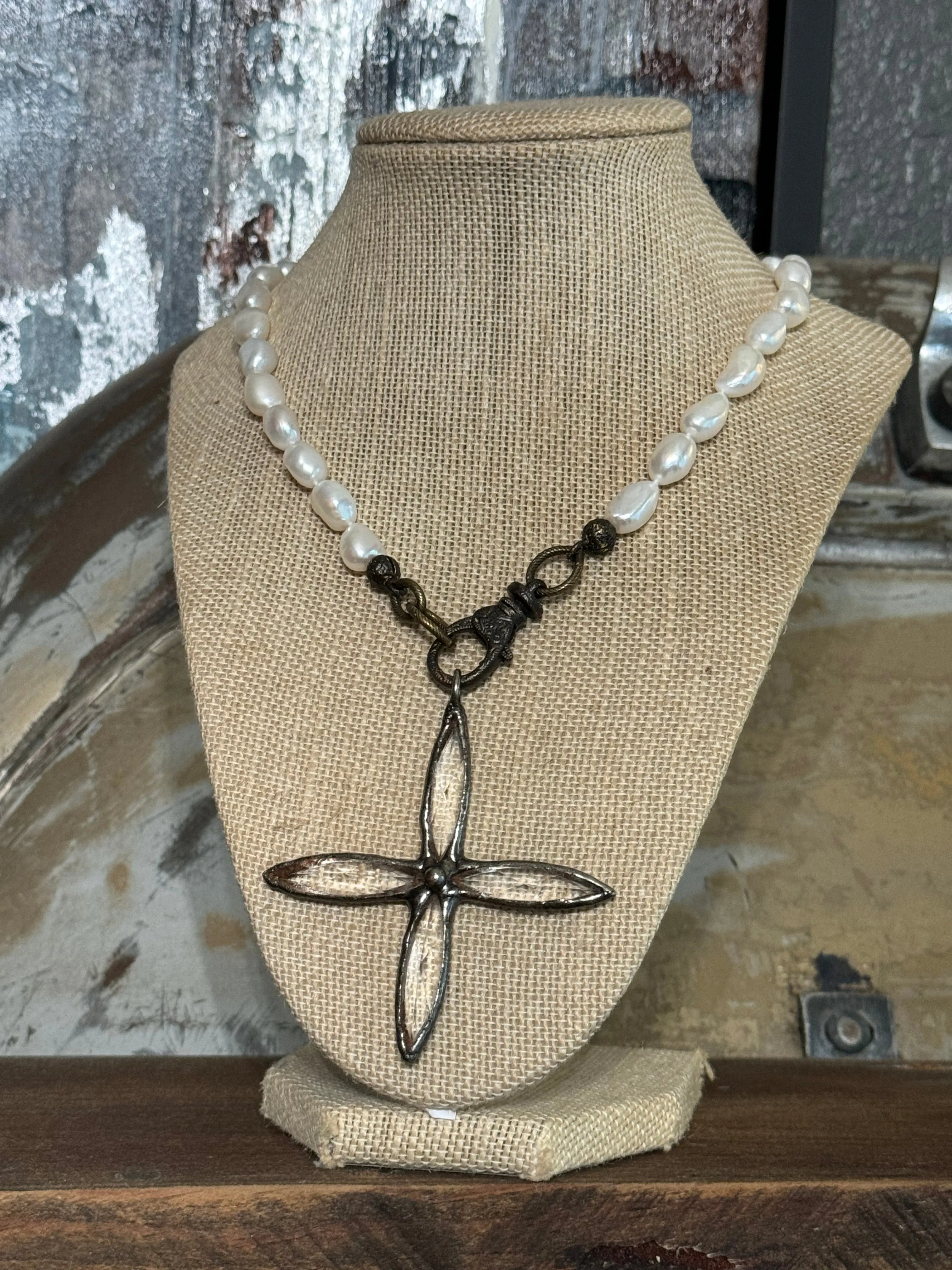 Gorgeous Pearls and Cross