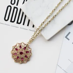 Gorgeous Red Crystal Pendant necklace