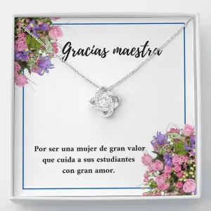 Gracias maestra por su gran valor