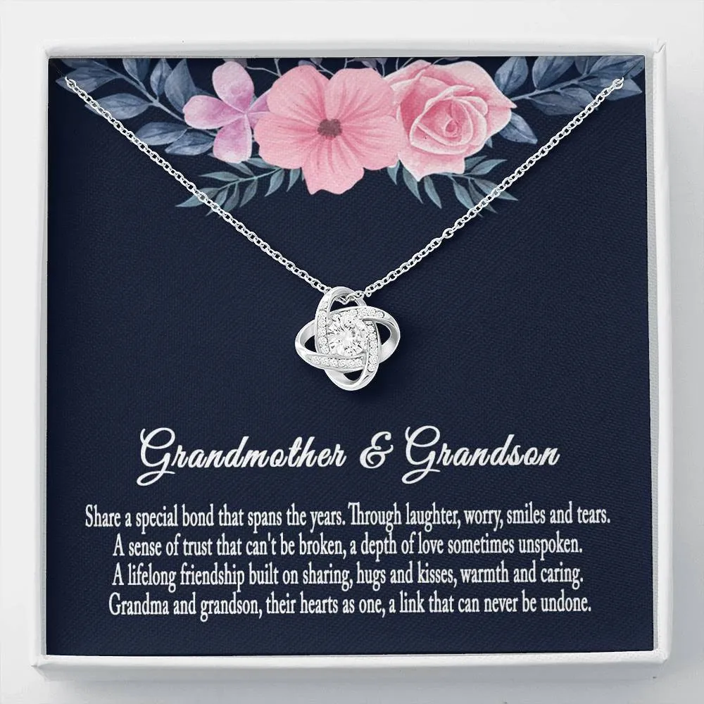 Grandmother & Grandson Necklace, Grandma Gift, Birthday Gift For Grandma From Grandson