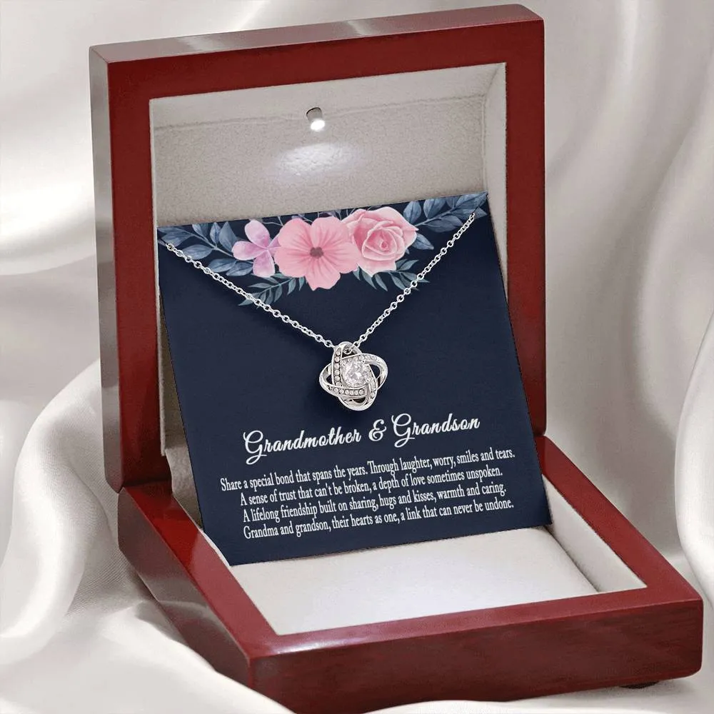 Grandmother & Grandson Necklace, Grandma Gift, Birthday Gift For Grandma From Grandson