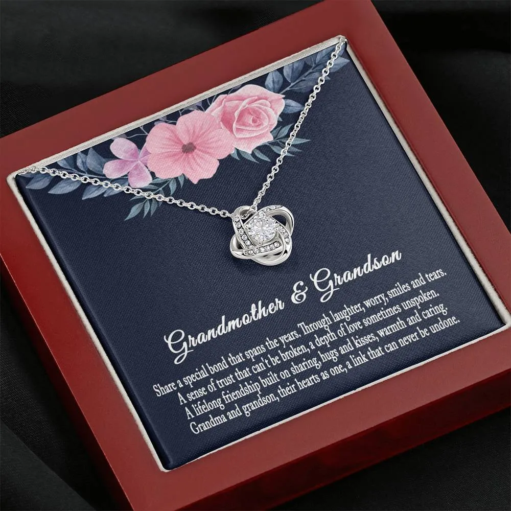 Grandmother & Grandson Necklace, Grandma Gift, Birthday Gift For Grandma From Grandson