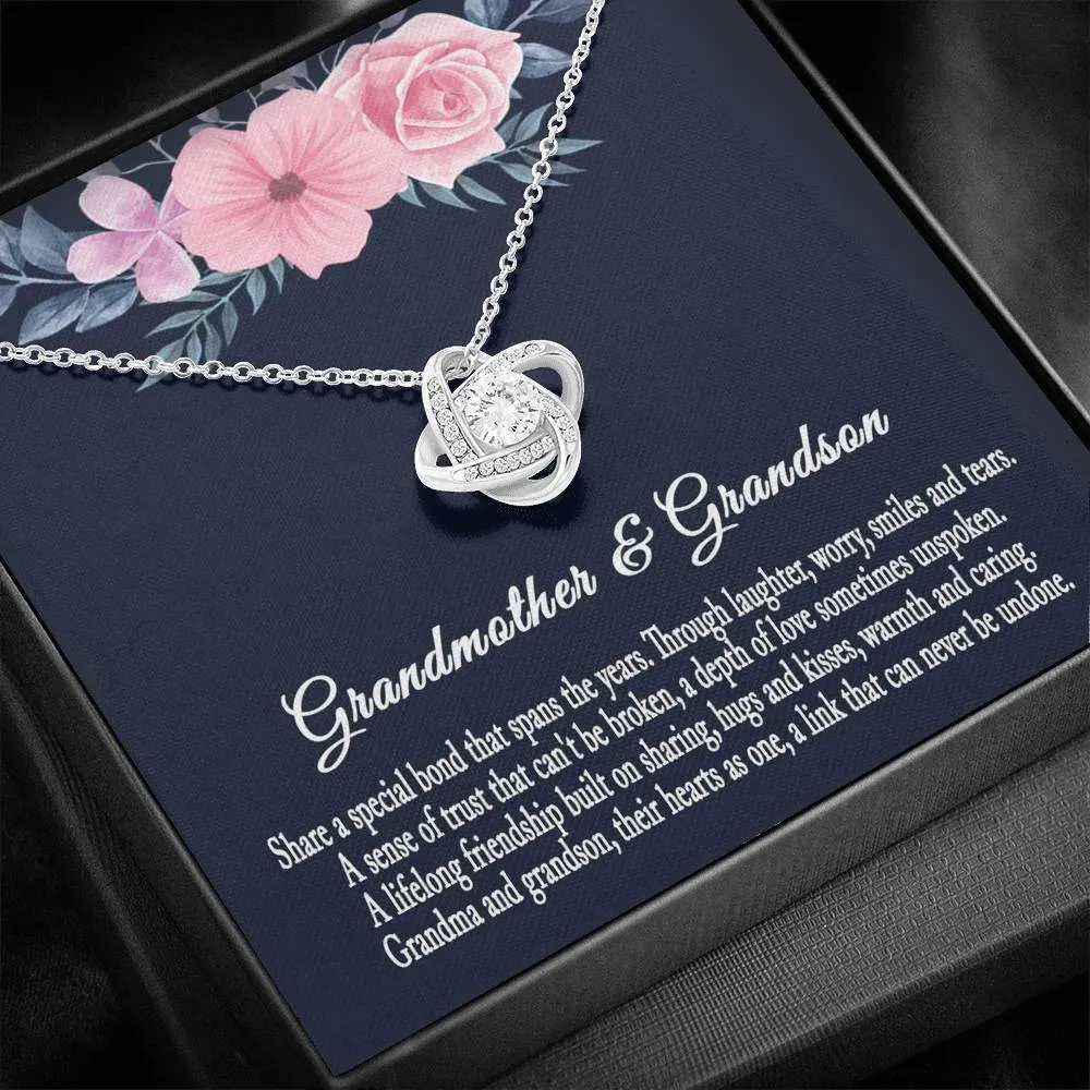 Grandmother & Grandson Necklace, Grandma Gift, Birthday Gift For Grandma From Grandson
