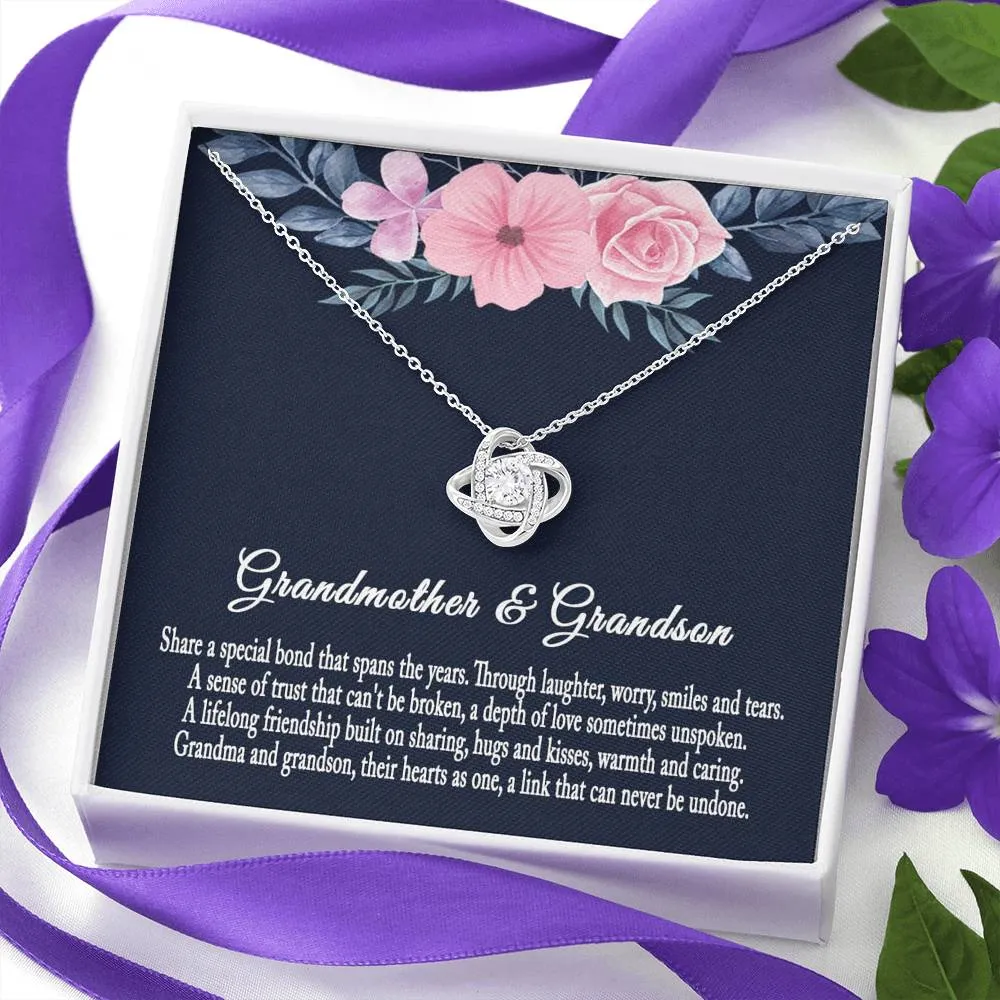 Grandmother & Grandson Necklace, Grandma Gift, Birthday Gift For Grandma From Grandson