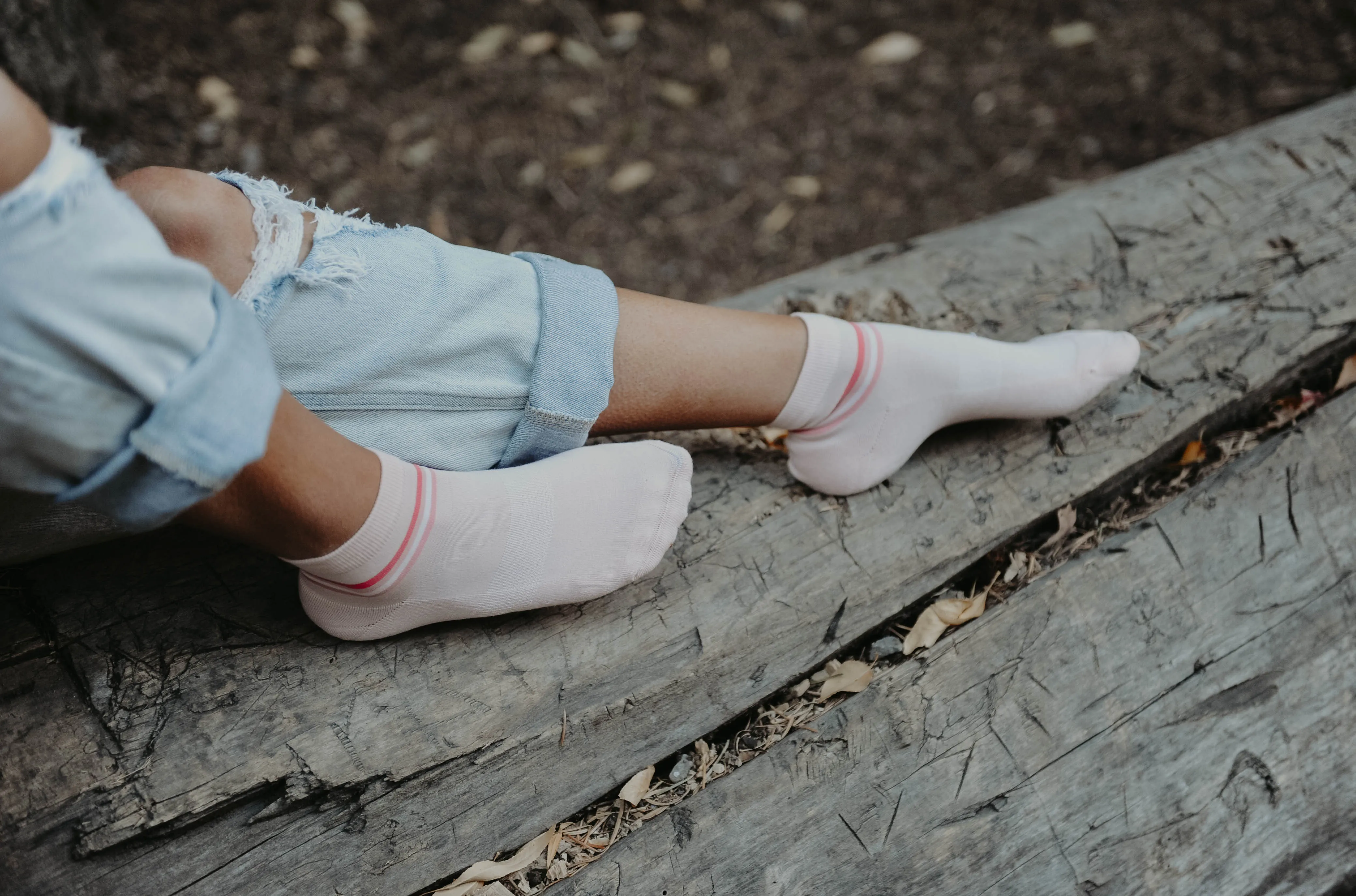 Grapefruit Retro Stripe Shorty