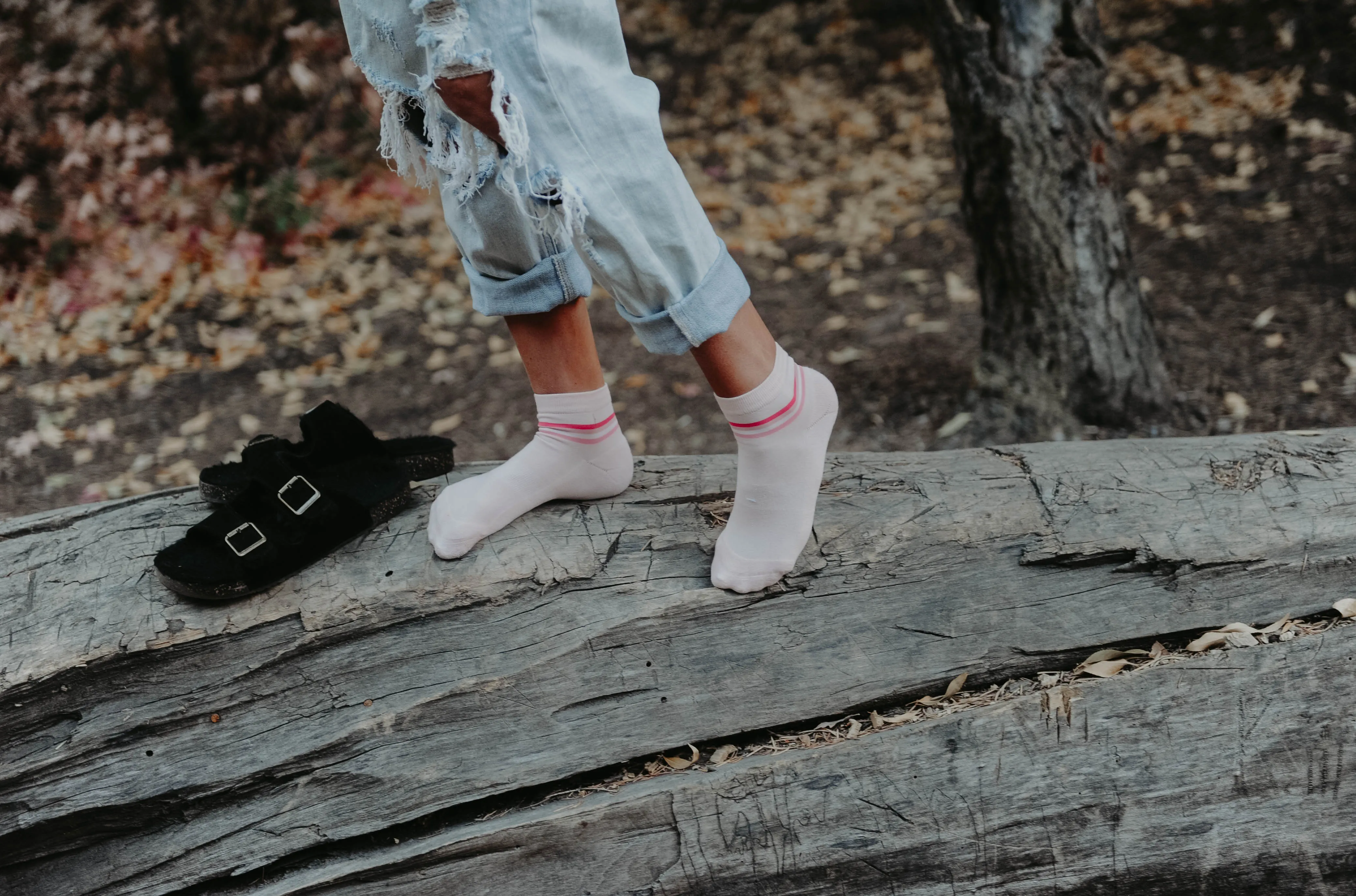 Grapefruit Retro Stripe Shorty