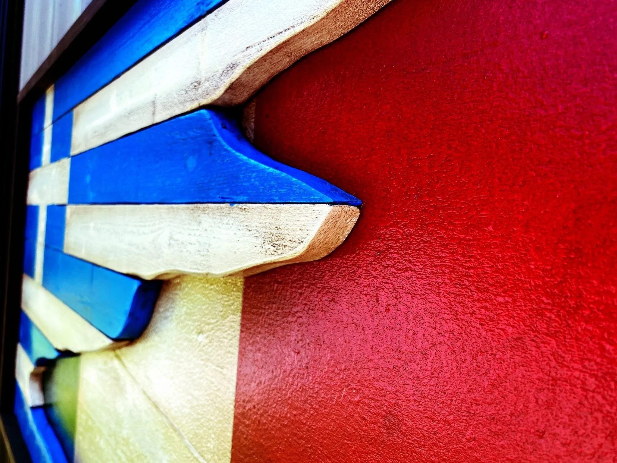 Greek/Italian Flag  - 3D with Shadow Box