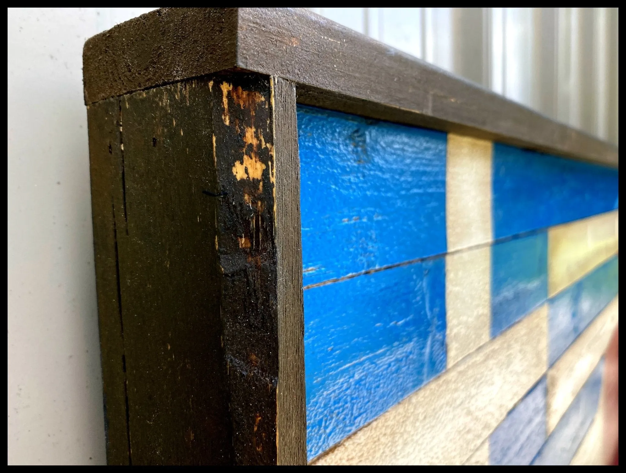 Greek/Italian Flag  - 3D with Shadow Box