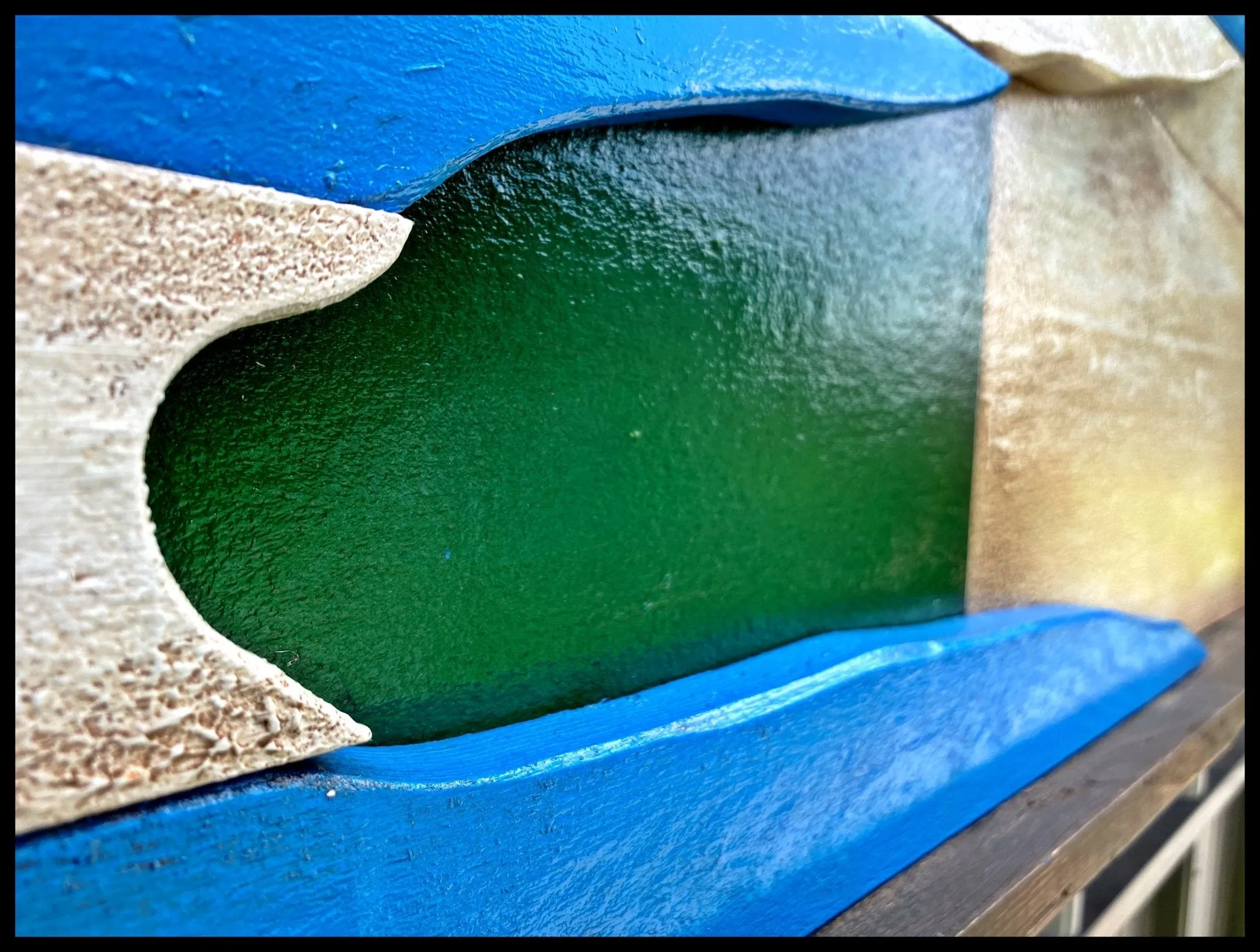 Greek/Italian Flag  - 3D with Shadow Box