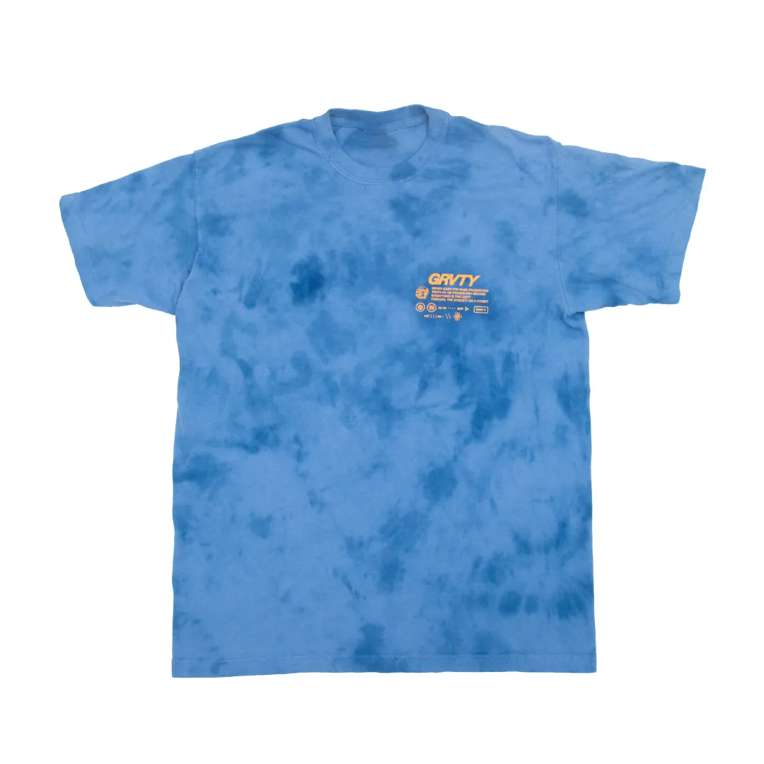 GRVTY Technical Tee (Custom Indigo Dye)