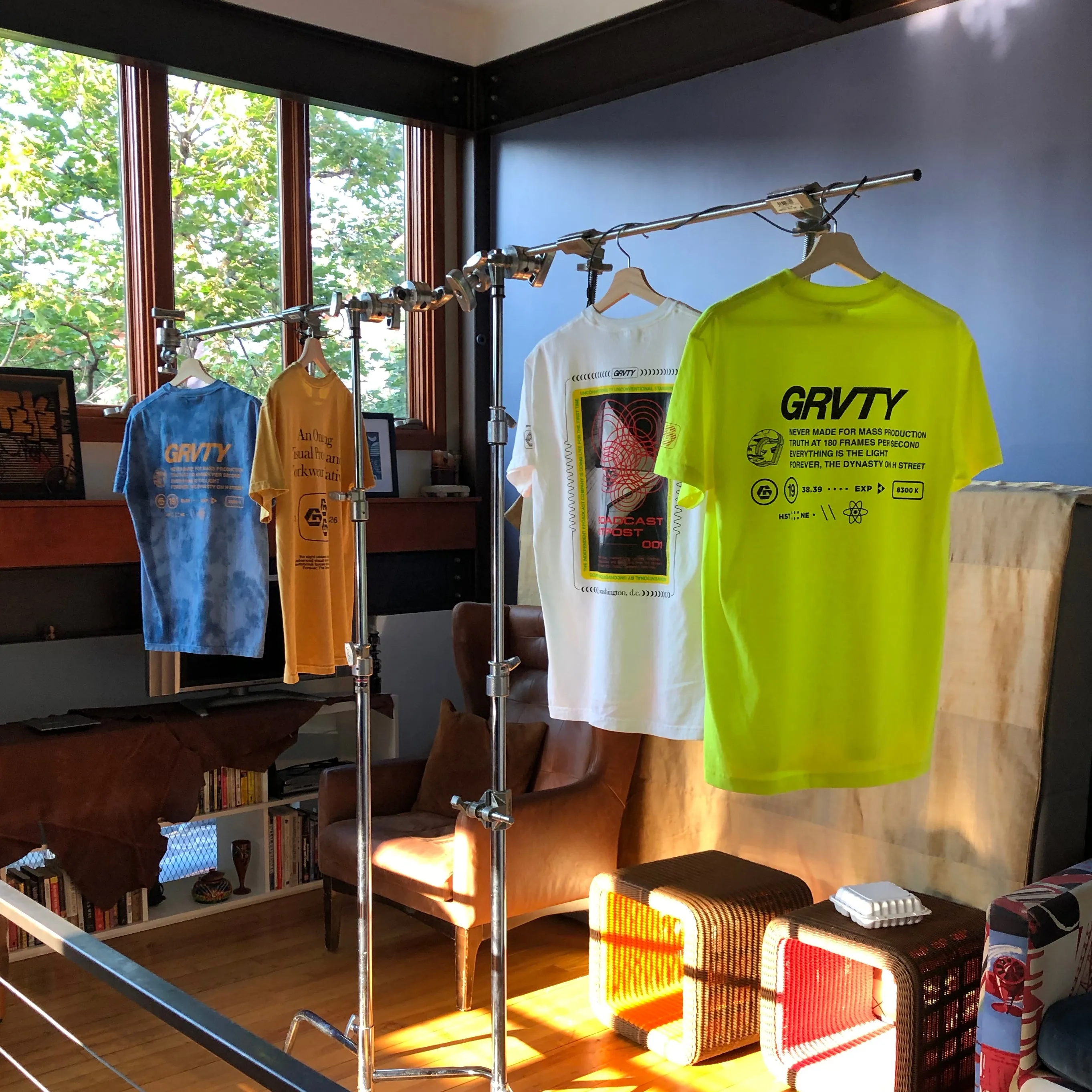 GRVTY Technical Tee (Custom Indigo Dye)