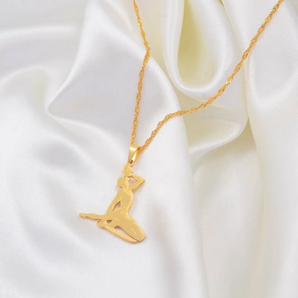 HAITI drinking girl necklace